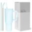 CYNVEXA Tumbler with lid and Straw 1200ML Cup Stainless Steel Vacuum Insulated Tumbler for Water, Iced Tea or Coffee 1.2L Office Gym Travelling (40 - Oz - Retro Mint)