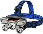 Care 4 COB LED Headlamp Waterproof USB Head Light Portable Headlight Torch (Silver, 9 cm, Rechargeable)