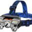 Care 4 COB LED Headlamp Waterproof USB Head Light Portable Headlight Torch (Silver, 9 cm, Rechargeable)