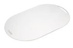Clazkit Ovel Stainless Steel Chopping Cutting Board Vegetable,Fruit,Bread & Meat Durable Safe & Heavy Duty(405 X 255 X 1mm)