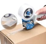 D-fix® Manual Pastic Packing Tape Dispenser for 2" Tape – Lightweight and Portable for Commercial Packaging, Shipping, Moving, Carton and Box Sealing