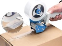 D-fix® Manual Pastic Packing Tape Dispenser for 2" Tape – Lightweight and Portable for Commercial Packaging, Shipping, Moving, Carton and Box Sealing