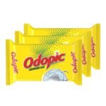 DABUR Odopic Dishwash Bar (Pack Of 3, 300Gx3) Kitchen Utensil Cleaner Powerful Grease Cleaner Gentle On Hands Fresh Fragrance Leaves No Residue Instant & Effective Cleaning Bar