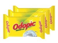 DABUR Odopic Dishwash Bar (Pack Of 3, 300Gx3) Kitchen Utensil Cleaner Powerful Grease Cleaner Gentle On Hands Fresh Fragrance Leaves No Residue Instant & Effective Cleaning Bar