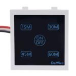DeWire Auto Cut Off Timer Switch for Water Motor Pump, Water Heater, Exhaust Fans,Mosquito Repellent,Humidifier, Air Purifier,Room Heaters and Lighting Loads up to 10 AMPS (15, 30, 45, 60 Mins)