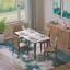 DecorNation Italiana Solid Wood 4 Seater Dining Room Set for Home, Living Room- Dining Table with Four Cushioned Chairs (White)