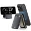 ESR Magnetic Wallet, Compatible with MagSafe Wallet, with Adjustable Stand, for iPhone 16/15/14/13/12 Series, Not for 13/12 Mini, 3 Card Holder, Vegan Leather,Black
