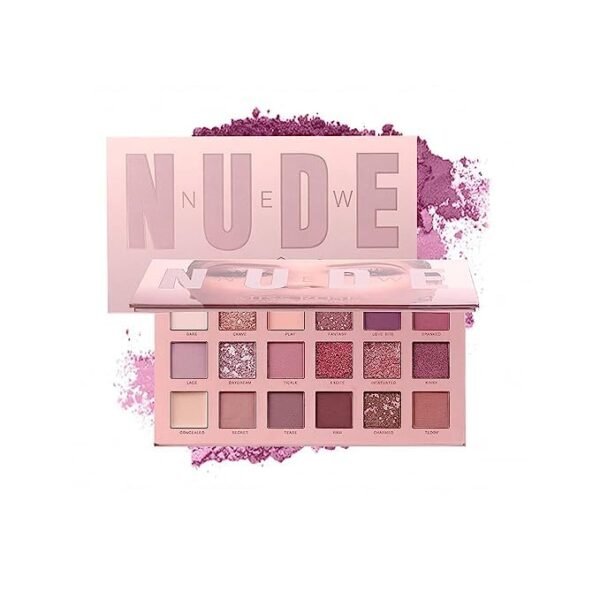 FAIRY FIRST® Fairyfirst 18 Color Eyeshadow Palette With Mirror - Include Matte Shimmer & Glitter Blending, Natural Nudes Velvet