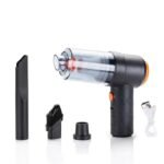 FAMOUS SHOP 3IN1 Portable Car Vacuum Cleaner with Blower, USB Rechargeable Wireless Handheld Car Vacuum Cleaner Traveling, Camping Reusable,Portable,Rechargeable