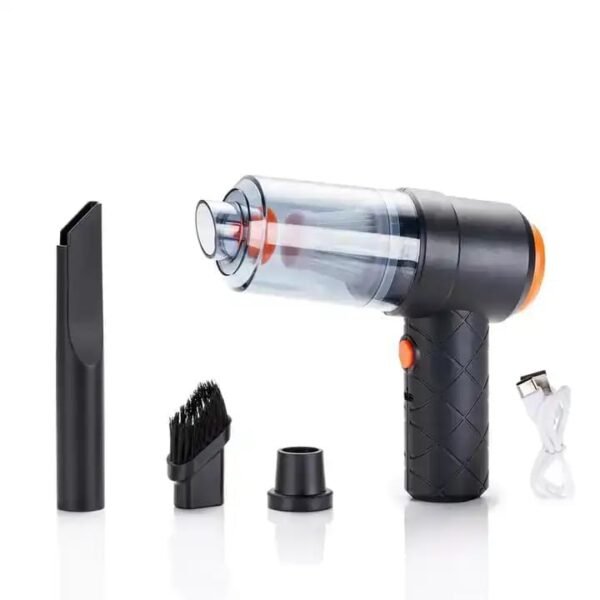 FAMOUS SHOP 3IN1 Portable Car Vacuum Cleaner with Blower, USB Rechargeable Wireless Handheld Car Vacuum Cleaner Traveling, Camping Reusable,Portable,Rechargeable