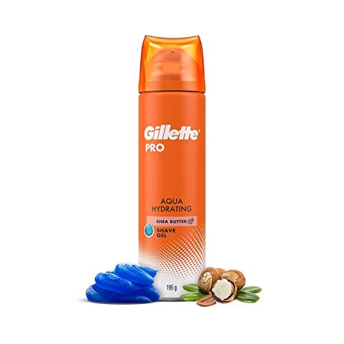 Gillette Pro Shaving Gel Aqua Hydrating With Shea Butter-195 Gm