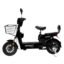 Green Udaan Low Speed Electric Scooter Non RTO 30KM Range Black with Portable Charger