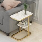 HOME CUBE Engineered Wood Sofa Side Table for Living Room, Bedroom, Office - Bed Stand, Corner, Coffee, Night Lamp, Tea, End, Nesting Table - Sst-005- White