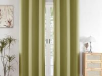 HOMEMONDE Long Door Curtains 9 Feet Single Pcs Solid 71% Blackout Decorative for Living Room, Bedroom, Office 1 Piece Curtain