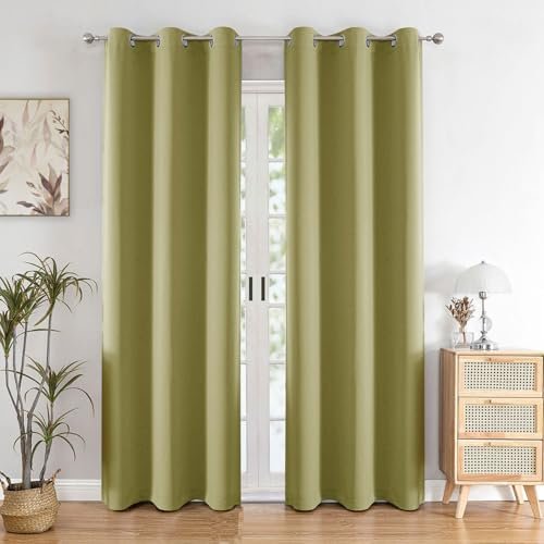 HOMEMONDE Long Door Curtains 9 Feet Single Pcs Solid 71% Blackout Decorative for Living Room, Bedroom, Office 1 Piece Curtain