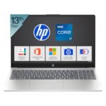 HP 15, 13th Gen Intel Core i7-1355U (16GB DDR4, 512GB SSD) Microsoft365* Office2024, Win11, 15.6inch(39.6cm) FHD Laptop, Intel Iris Xe, FHD Camera w/Privacy Shutter, Backlit, Silver, 1.59kg, fd0468tu