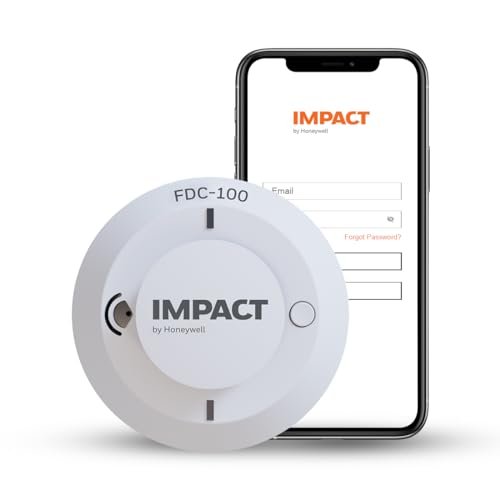 IMPACT by Honeywell WiFi Connected Smart Smoke Detector I Mobile App Controlled I Battery Operated I App Notification & Incoming Calls I Device Status at Regular Intervals I Make in India