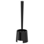 Ikea Hardwearing and Durable Toilet Brush with Holder (Black), Polypropylene,Plastic,Metal,Steel