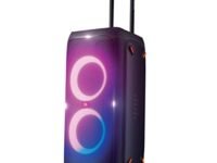 JBL Partybox 310 | Portable Bluetooth Party Speaker | 240W Monstrous Pro Sound | Dynamic Light Show | Backlit Panel | Telescopic Handle & Wheels | Guitar & Mic Support PartyBox App (Black)