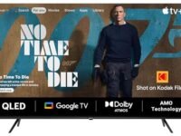 Kodak 139 Cm (55 Inches) Matrix Series 4K Ultra Hd Smart QLED Google Tv 55Mt5022, Black