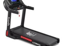 Lifelong FitPro (4 HP Peak) Manual Incline Motorized Treadmill for Home Foldable (Hydraulic) with 12 preset Workouts, Max Speed 14km/hr. Bluetooth Speaker|Max. User Weight 100Kg, (LLTM033)