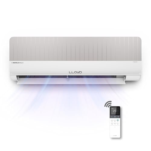 Lloyd Stylus 1.0 Ton 5 Star WiFi Inverter Split AC (6 in 1 Convertible, Changeable Facia, 100% Copper, Anti-Viral + PM 2.5 Filter, White/Grey Facia, GLS12V5FOGSY, FREE INSTALLATION*)