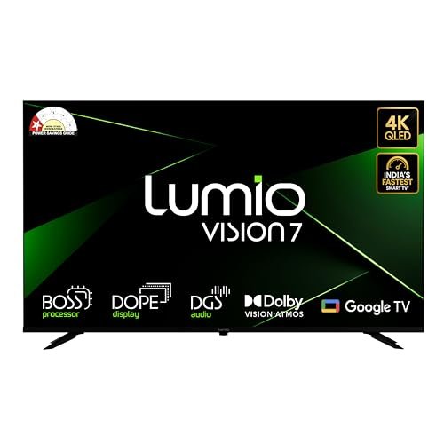 Lumio Vision 7 139 cm (55 inches) 4K Ultra-HD Smart QLED Google TV FTW3-ADSG