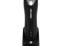 MENHOOD Balls and Body Grooming Trimmer 1.0 Pro for Men, IPX7 Waterproof, Wireless Charging with Type C Support & 150 Min Runtime, 4000K LED Light, Ceramic Blades for Below the Belt Grooming (Black)
