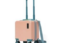 MOKOBARA The Moko Blocks Unbreakable Polycarbonate Extra Light Weight Kids Luggage | Hard Trolley Suitcase for Kids (38 cms (3-8 Years), Cotton Candy)
