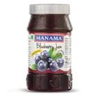 Manama Blueberry Jam, 500GMS with Actual Blueberry Fruit Pieces Inside, Pack of 1