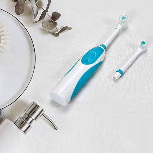 Mclear Ultra Whitening Protective Expert Clean Rotate Electric Toothbrush With 1 Extra Brush Head for Adults & Kids, Soft Bristle for Deep Clean, Stain Removal, AA Bettery Powered(not Included), Pc 1