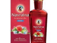 Navratna Ayurvedic Cool Oil | Combination of 9 Ayurvedic Herbs | Relieves Headache, Body ache, Tiredness, Sleeplessness & Tension| Improves Scalp Health | Relaxing & Rejuvenating cooling effect, 500ml
