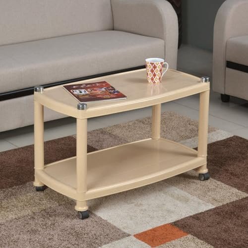 Nilkamal CENTBL5 Contemporary Center Trolley Coffee Table/Tea Table/Teapoy for Home/Living Room/Office & Outdoor