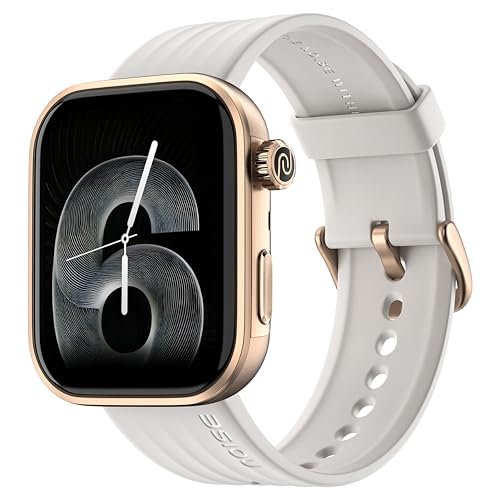 Noise Pro 6 Smart Watch:Intelligent AI, Endless AI Watch Faces, AI Companion, 1.85” AMOLED, EN2 Processor, Nebula UI 2.0, Emergency SOS, Compatible with iOS & Android(Ivory Gold)