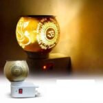 Orzinpro Ceramic Electric Kapoor Dani | Ganesh Ji Om Electic Camphor Burner | Multipurpose Incense Aroma Dhoop Dani | Camphor Burner Diffuser | Electrical Night Lamp For Home, Office
