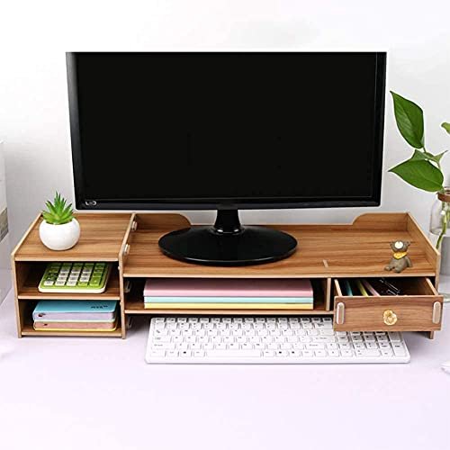 Ostin Desktop Wooden TV stand, Solid Wood Entertainment TV Unit Stand for Living Room Freestanding Media Console Movable TV Cabinet Sideboard TV Stand Sideboard with Shelf and Drawer Storage (TV stand)