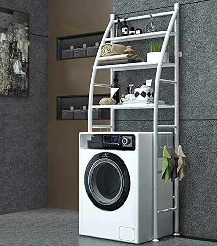 Oumffy 3 Layer Over The Washing Machine Storage Rack Metal Bathroom Shelf Space Saving Organizer for Laundry Room Wash Basin Floor Stand (1Pack-Washing Machine Rack)