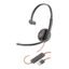 POLY by Plantronics - Blackwire 3210 USB-A Wired Headphones Headset - Single-On Ear (Mono) with Boom Mic - Connect to PC/Mac Via USB-A - Works with Teams, Zoom & More