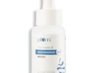Plum 10% Niacinamide Serum with Rice Water | Provides Clear, Glowing & Brightening Skin | for Acne Prone, Combination, Oily & Sensitive Skin | Oil Control & Anti Acne Face Serum for Women & Men | 30ml