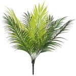 PulGos Artificial Areca Floor Plant Without Pot | 50 cm Tall, 9 Branches in Light Green | Elegant Faux Plant for Interior, Home, and Office Decor | Stylish Ornamental Plant for Any Space