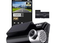Qubo Car Dash Cam Pro 3K Sony STARVIS 2 IMX675 Sensor Dual Channel from Hero Group (2025 Edition), 3K 5MP Front UHD 2MP Rear FHD, 140° View, 3.2" LCD Display, GPS Logger, Supports Up to 1 TB SD Card