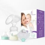 R For Rabbit Bliss Automatic Electrical Breast Pump Rechargeable For Mothers With Anti Back Milk Flow Massage, LED Display & Suction Modes | 1 Year Warranty | (Sea Green)