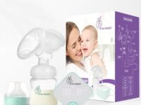 R For Rabbit Bliss Automatic Electrical Breast Pump Rechargeable For Mothers With Anti Back Milk Flow Massage, LED Display & Suction Modes | 1 Year Warranty | (Sea Green)