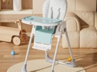 R for Rabbit Marshmallow Lite Baby Feeding High Chair for Babies, 6 Levels Smart Baby Feeding High Chair (Blue)