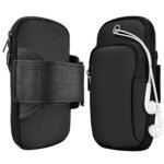 RAYAAN Unisex Universal Sports Armband for Mobile | Armband Mobile Holder for Running, Compatible up to 6.2" Inch, Deep Black