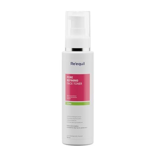 RE' EQUIL Pore Refining Face Toner | Tightens Enlarged Pores | Regulates Oil Production | Retains Moisture & Ph Balance | Alcohol-Free Toner For Oily And Acne Prone Skin |100 Ml