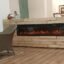 RVA Decorative Electric Fireplace 72 x16 x 6 inches with Remote & Heating Option, Matt Black