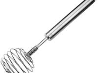 SHIDHMI Handheld Steel Wire Egg Whisk Hand Egg Mixer Eggbeater Whisking Blender Stirring Beater Milk Cream Frother Flour Stirrer for Family Restaurant Kitchen