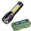 SKMEI 4 Tactical Flashlight + Desk Lamp with Gift Box Focus Zoom Torch Light with 3 Modes Adjustable for Emergency and Activities EDC 911 (Aluminum)