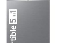 Samsung 419 L, 3 Star, Convertible 5-in-1, Digital Inverter, Frost Free Double Door, WiFi Enabled Bespoke AI Refrigerator (RT45DG6A4DSLHL, Ez Clean Steel)